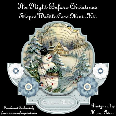 The Night Before Christmas - Shaped Wobble Card Mini-kit