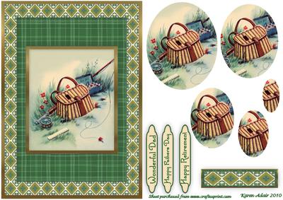 Gone Fishing Pyramid Card Front