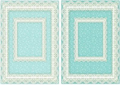 Lace Frame A5 Card Fronts - Floral 5