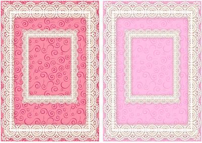 Lace Frame A5 Card Bases - Swirls 1