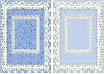 Lace Frame A5 Card Bases - Swirls 5