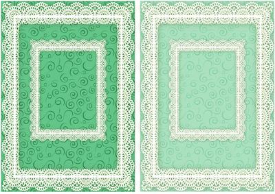 Lace Frame A5 Card Fronts - Swirls 6