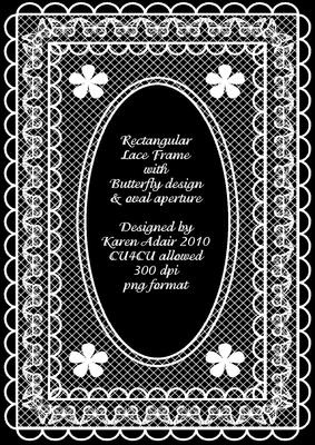 Butterfly Lace Digital Embellishment