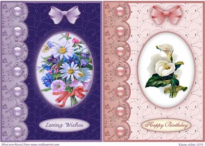 Lily & Saffron A5 Card Fronts