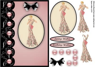 Pretty in Pink A5 Step by Step Card Front