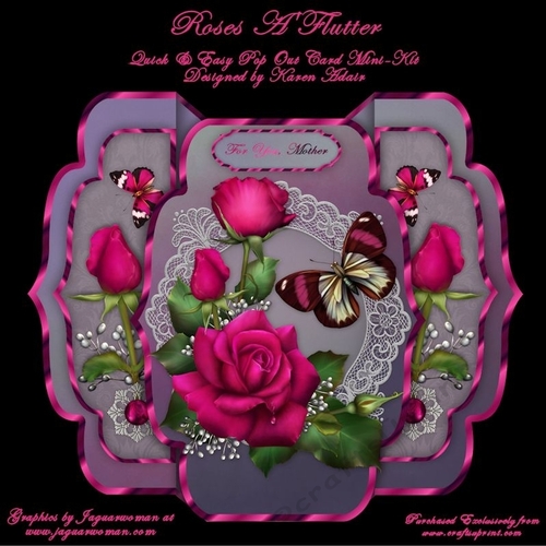 Roses AFlutter Quick & Easy Pop-out Card Mini-kit