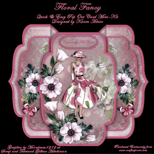 Floral Fancy Quick & Easy Pop-out Card Mini-kit