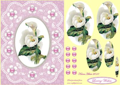 Lily 'n Lace Pyramid Card Front