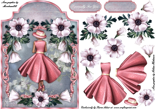 Enchantment - Screen Shaped Card Front with Step by Step