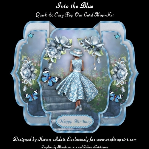 Into the Blue-  Quick & Easy Pop-out Card Mini-kit