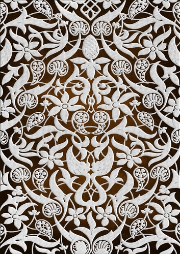 Floral Fantasia - Golden Brown