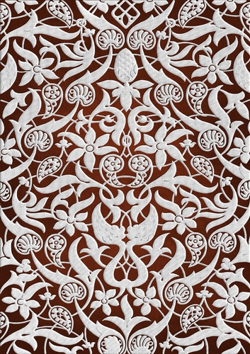 Floral Fantasia - Orange/Brown