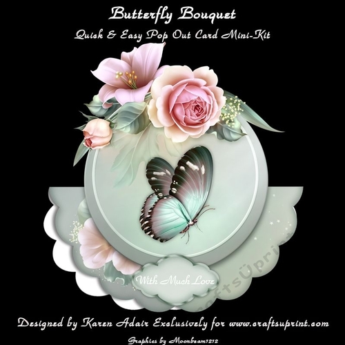 Butterfly Bouquet  - Scallop Wobble Card Mini-kit
