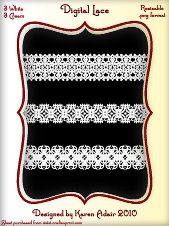 Lace Borders Digital Embellishment Set