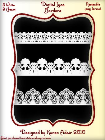 Lace Borders 2 Digital Embellishment Set