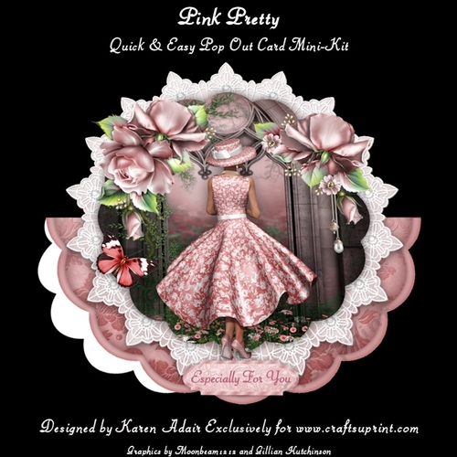 Pink Pretty - Scallop Wobble Card Mini-kit