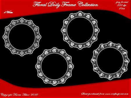 Floral Doily Frame Collection