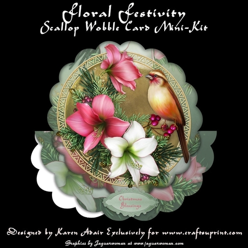 Floral Festivity Scallop Wobble Card Mini-Kit
