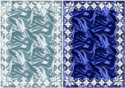 Art Deco Lace 'n Satin A5 Card Bases 1