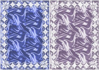 Art Deco Lace Frame 'n Satin A5 Card Bases 4