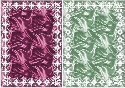 Art Deco Lace Frame 'n Satin A5 Card Fronts 5