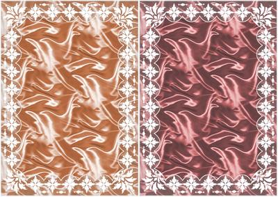 Art Deco Lace Frame 'n Satin A5 Card Fronts 6