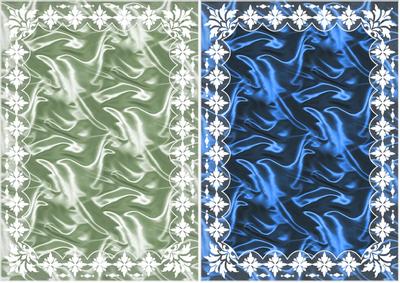 Art Deco Lace Frame 'n Satin A5 Card Fronts 7