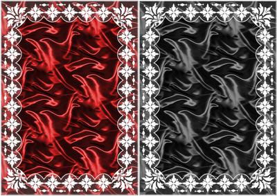 Art Deco Lace Frame 'n Satin A5 Card Bases 8