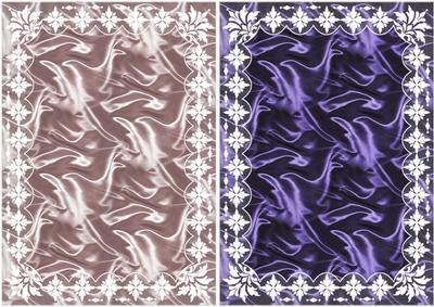 Art Deco Lace Frame 'n Satin A5 Card Fronts 9
