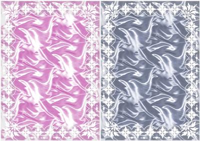 Art Deco Lace Frame 'n Satin A5 Card Bases 10