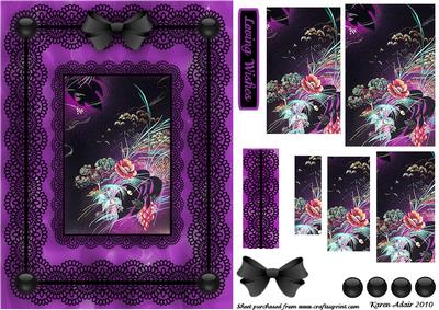 Dark & Mysterious 'n Lace Pyramid Card Front