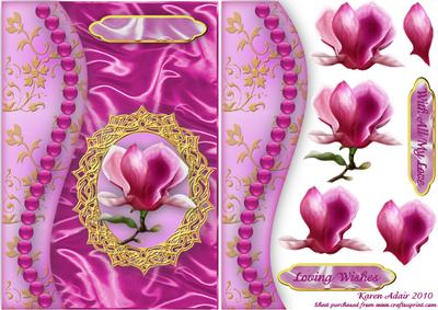 Magnolia Blossom Delight Step by Step A5 Card Front