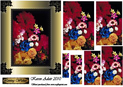 Floral Wonder 'n Lace Spiral Pyramid Card Front