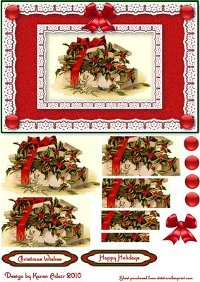 A Gift of Holly A5 Pyramid Card Front