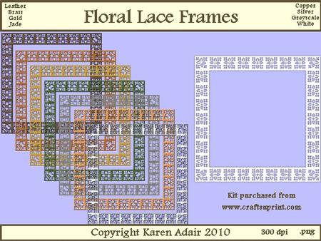 Floral Lace Frames