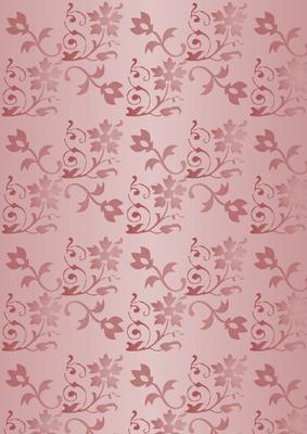 Floral Embossed Metallic in Red