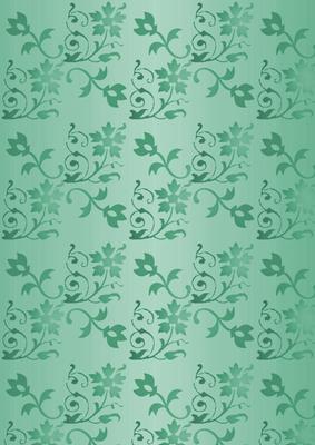Floral Embossed Metallic in Green