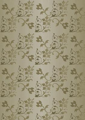 Floral Embossed Metallic in Sepia