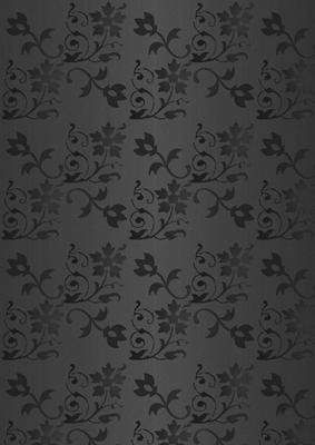 Floral Embossed Metallic in Black