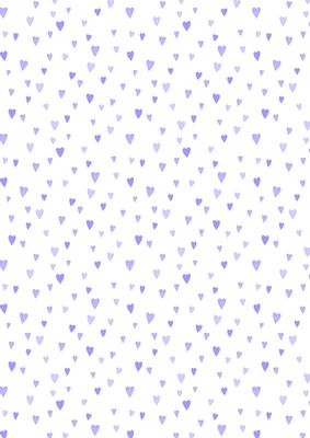 Just Little Hearts in Blue