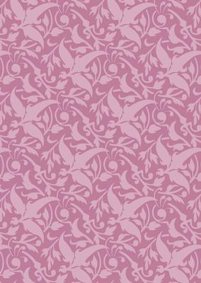 Swirly Leaves in Mauve