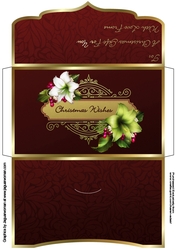 Festive Florals - Christmas Money Gift Envelope