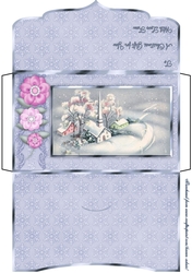 A Vintage Winters Eve - Christmas Money Gift Envelope