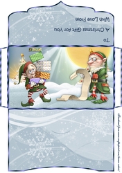Santas Helpers - Christmas Money Gift Envelope