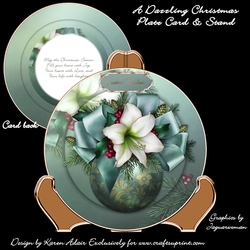 A Dazzling Christmas Plate Card Mini-Kit