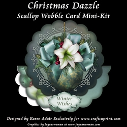 Christmas Dazzle Scallop Wobble Card Mini-Kit