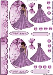 Delightful Diva - A6 Card Topper and Decoupage