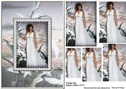 Blushing Bride 1 - A5 Pyramid Card Front