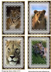 Big Cats 'n Lace Large Toppers