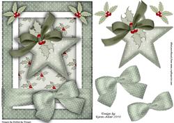 A Christmas Star Step by Step A5 Card Front